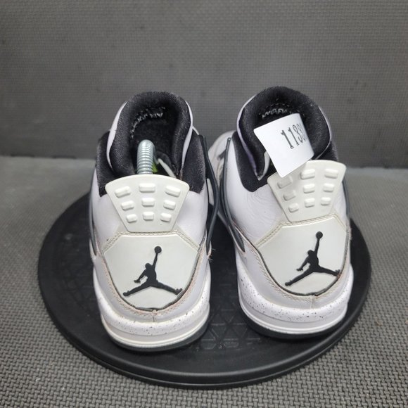 Jordan 4 Retro SE Shoes Womens Sz 7.5 White Black Sneakers - Picture 4 of 8
